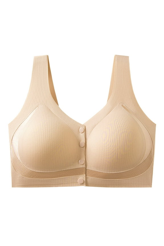 Sleep Bra for Large Busts Non Wired High Impact Sports Bras Women Plus Size Seamless Push Up Full Coverage Yoga Running Breathable Bras for Women