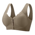 thumbnail image 1 of Sleep Bras, Hugcore Gathering and Adjusting Strapless Bra Underwear with Large Breasts Small Thin Breathable No Rings Breasts Anti Sagging Bra Comfortable Bra Brown 3XL, 1 of 6