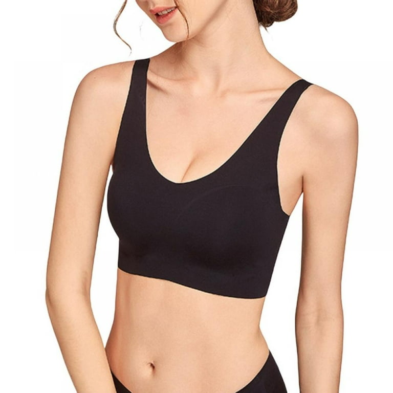 Sleep Bras,Thin Soft Comfy Daily Bras,Seamless Leisure Bras for Women