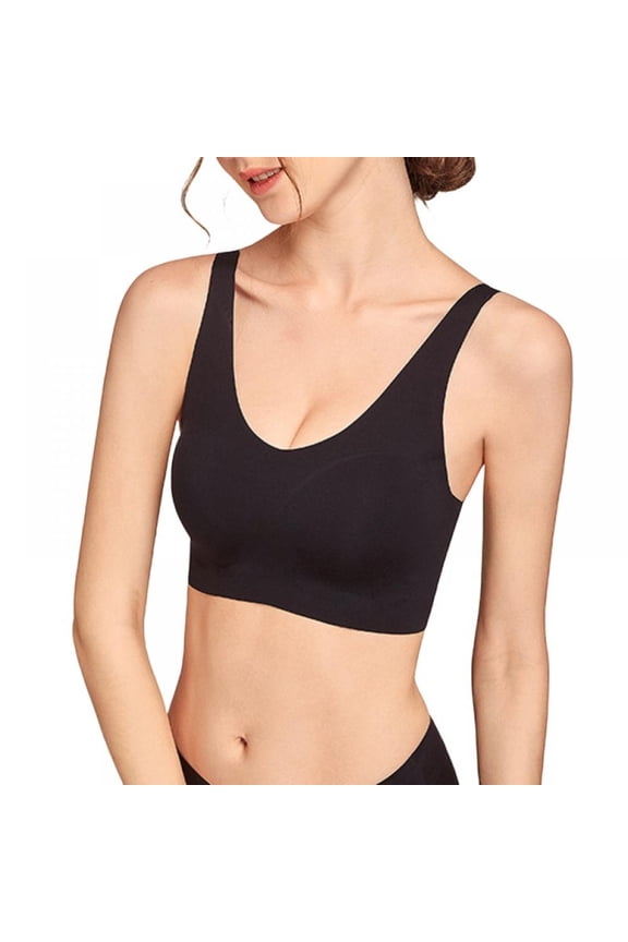 Sleep Bras,Thin Soft Comfy Daily Bras,Seamless Leisure Bras for Women