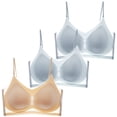 thumbnail image 1 of Sleep Bras for Women! Audhol The Third Set of Strapless Women's Bras The Ice Comfortable Women's Bra The Thin Soft Bra The Transparent Back T Shirt Bra The Comfortable Brea Bras for Women Pack G 4XL, 1 of 9