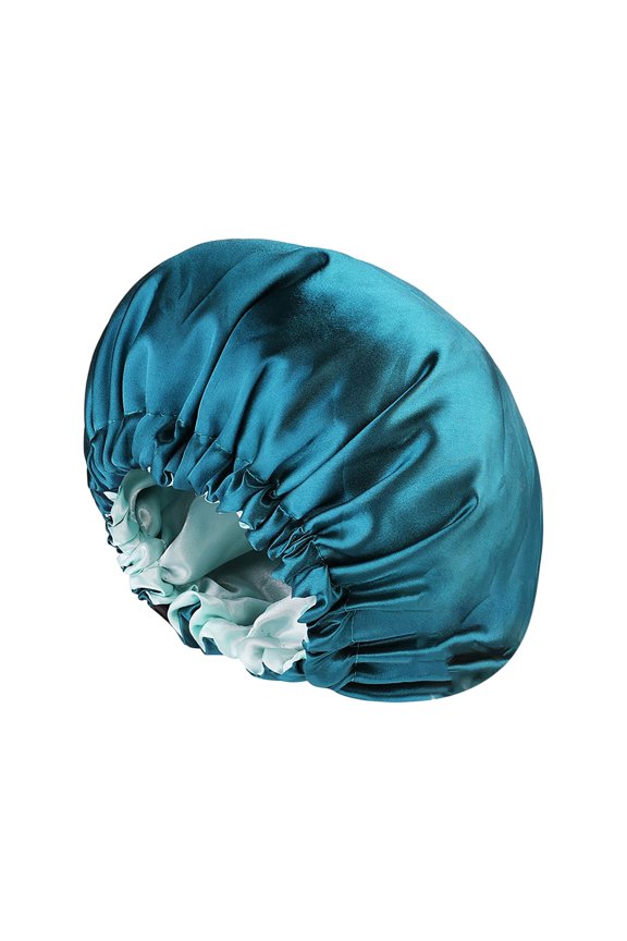 Sleep Cap Double Layer Satin Bonnet with Adjustable Button for Hair Care and Nightly Beauty Routine Ideal for Women Undergoing Chemo Treatment Sky Blue