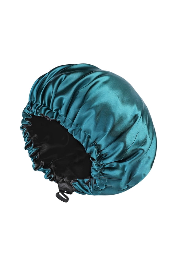 Sleep Cap Double Layer Satin Bonnet with Adjustable Button for Hair Care and Nightly Beauty Routine Ideal for Women Undergoing Chemo Treatment Turquoise