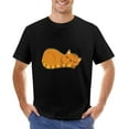 thumbnail image 1 of Sleep Cat Men’s Graphic T-shirt Vintage Short Sleeve Sport Tee Black L, 1 of 2