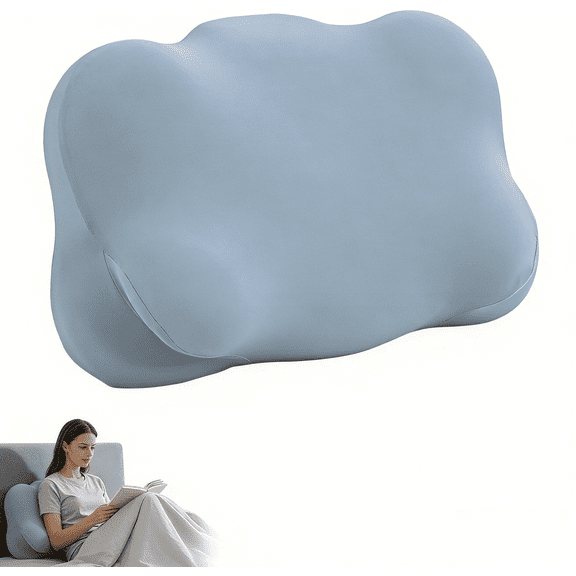 Sleep Cloud Pillow - Adjustable Cervical Neck Support Pillow, Ergonomic Memory Foam Posture Pillows, Adopting Memory Foam Technology for Side, Back, Stomach Sleepers, Lasting Great Sleep(Light Blue)