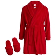 childrens red dressing gown Kids Girls Cotton Soft Terry Hooded Red Bathrobe Luxury Dressing Gown 2-13 Years