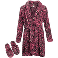 thumbnail image 1 of Sleep & Co Girls’ Bathrobe Set – Fleece Robe with Slippers Pajama Set (Size: 7-16), 1 of 5