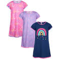 thumbnail image 1 of Sleep & Co Girls Nightgowns - 3 Pack Short Sleeve Girls Pajamas Night Gown Sleep Shirts Dress (5-16), 1 of 7