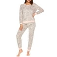 thumbnail image 1 of Sleep & Co. Women's & Women's Plus Plush Top and Pant Pajama Sleep Set, 1 of 4
