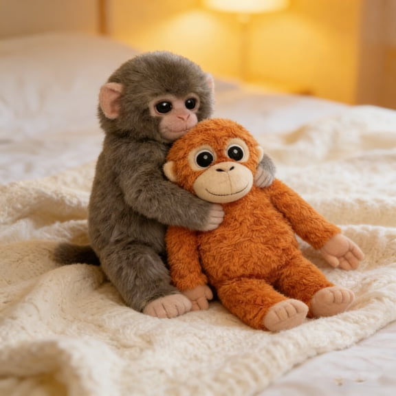 Sleep Companion Orangutan Monkey Plush, Cute Hugging Stuffed Toy for Toddlers & Nursery