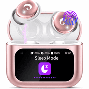 Sleep Earbuds Bluetooth 5.4 in Ear Smart Touch Screen Headphones, 48H Noise Cancelling Ear Buds with 5 EQ Modes, Mini Wireless Headphones Small Design for Side Sleepers, Clear Calls Earphones, IPX7