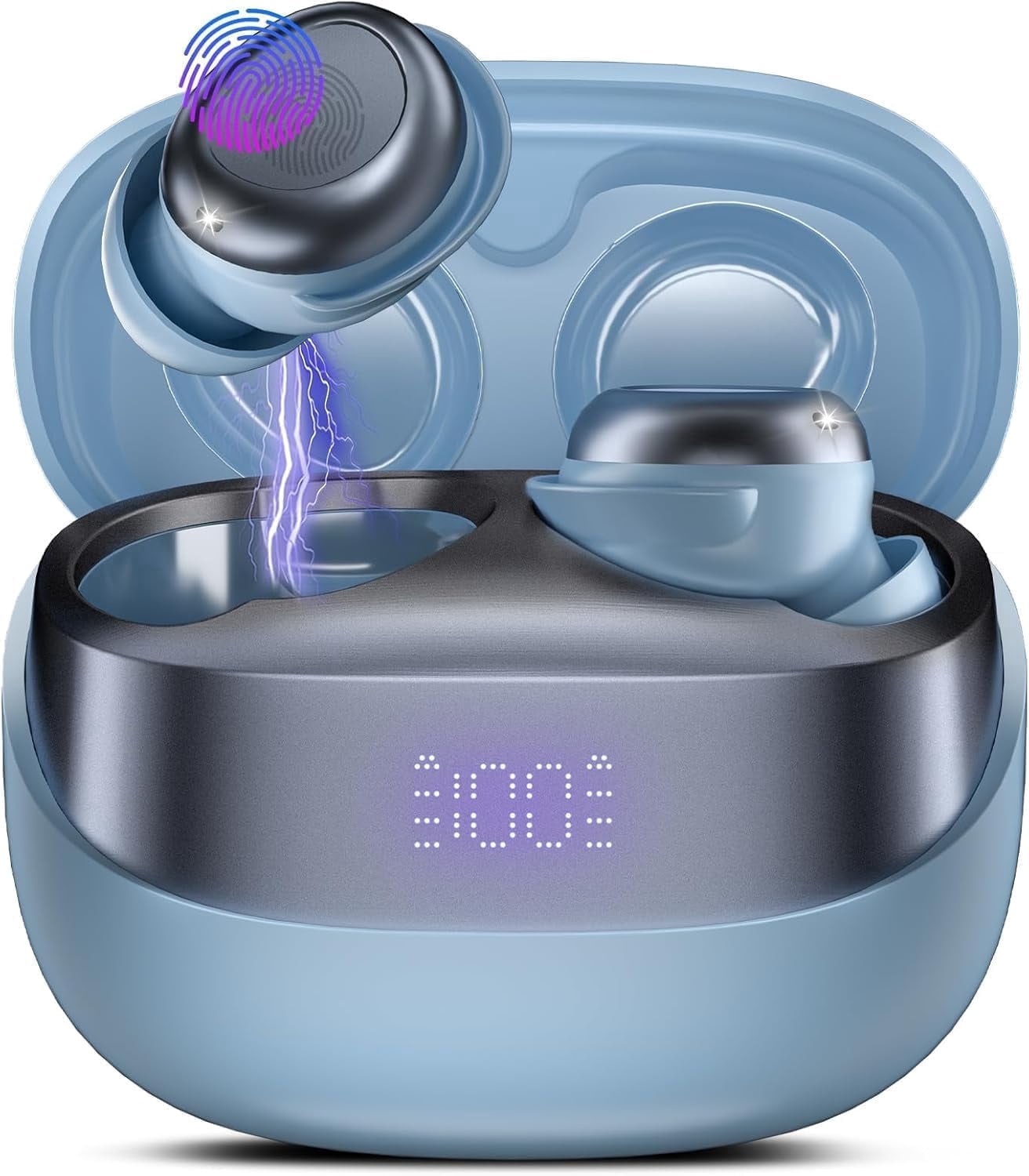Sleep Earbuds, Noise Cancelling Wireless Ear buds for Side Sleepers, Bluetooth 5.4 in Ear Light-Weight Mini Headphones, 47H Playtime Clear Calls Earphones for Sleeping, Exercising, Working, Hiking