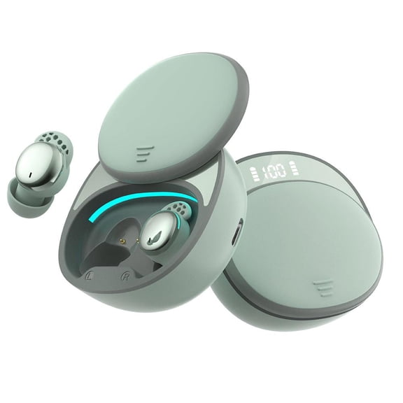Sleep Earbuds for Side Sleepers, Wireless Noise Cancelling Sleep Headphones with Sleep Mode, LED Power Display, Comfort Fit for Sleeping, Working, Hiking