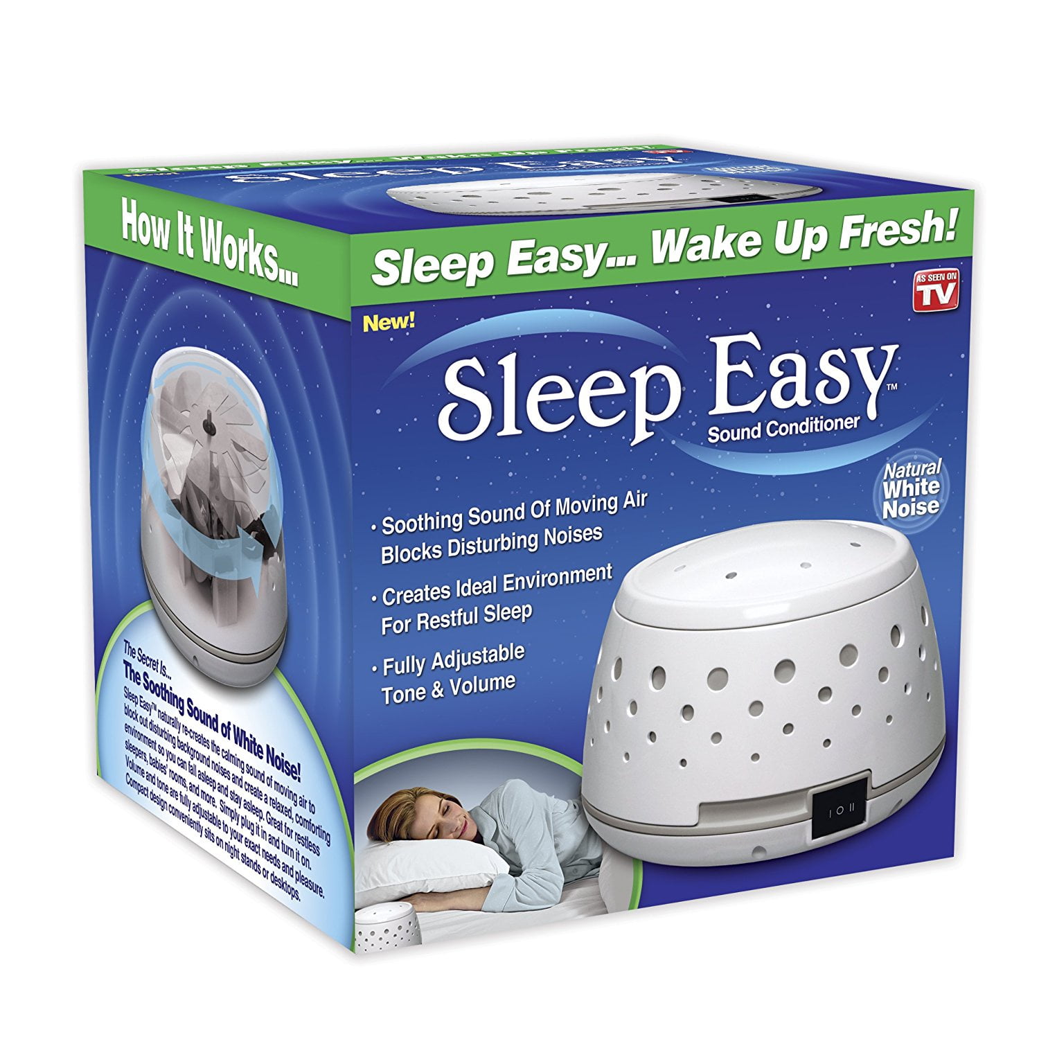 Easysleep Sound White Noise Machine with 25 Soothing Sounds and Night  Lights with Memory Function 32 Levels of Volume and 5 Sleep Timer Powered  by AC or USB for Sleeping Relaxation (White) 