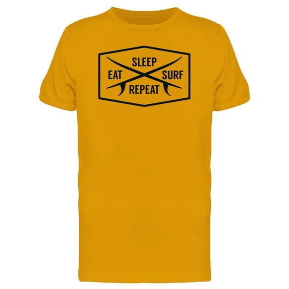 Sleep Eat Surf Summer Beach Tee Men's -Image by Shutterstock