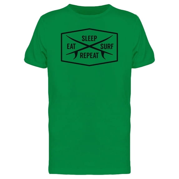 Sleep Eat Surf Summer Beach Tee Men's -Image by Shutterstock