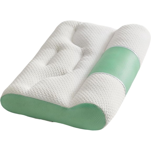 Sleep Enhancing Cervical Support Comfort Goose Down Pillow, Cervical Neck Traction Ergonomic Pillow for Sleeping