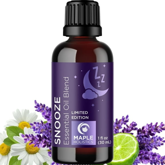 Sleep Essential Oil Blend for Diffuser - Snooze Blend Essential Oil for Sleep with Lavender Roman Chamomile Cedarwood and More - Sleep Aromatherapy Oil Blend for Peaceful Nighttime Relaxation
