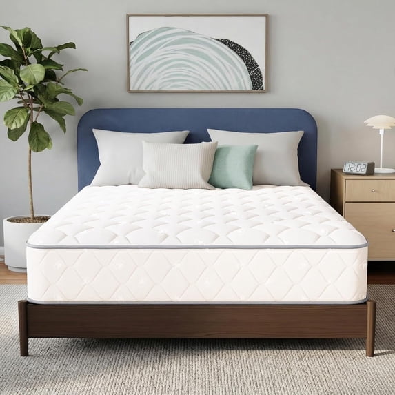 Sleep Full Size Mattress, 8 Inch Hybrid Comfort & Supportive Mattress in a Box, Cooling Gel Memory Foam and Spring with Pressure Relief, CertiPUR-US Certified