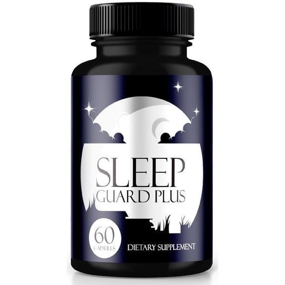 Sleep Guard Plus Sleeping Aid Capsules, Sleep Guard + Natural REM Sleep Support Supplement, Extra Strong Pills for a Relaxing and Calm Bedtime, All Natural, SleepGuardPlus Review (60 Capsules)