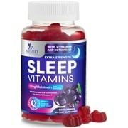 Sleep Gummies with Melatonin 12 mg Per Serving - Extra Strength Sleep Vitamin Gummy, Natural Melatonin Gummy, Occasional Sleep Support Supplement for Adults, Vegan, Gomitas para Dormir - 60 Gummies