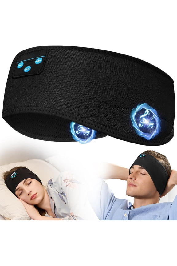 Sleep Headphones, 10Hrs  Headband with Soft Cozy Earbuds Comfortable, Headphones Headband with -Thin  Stereo Speakers  for Workout,Running,Yoga,Travel