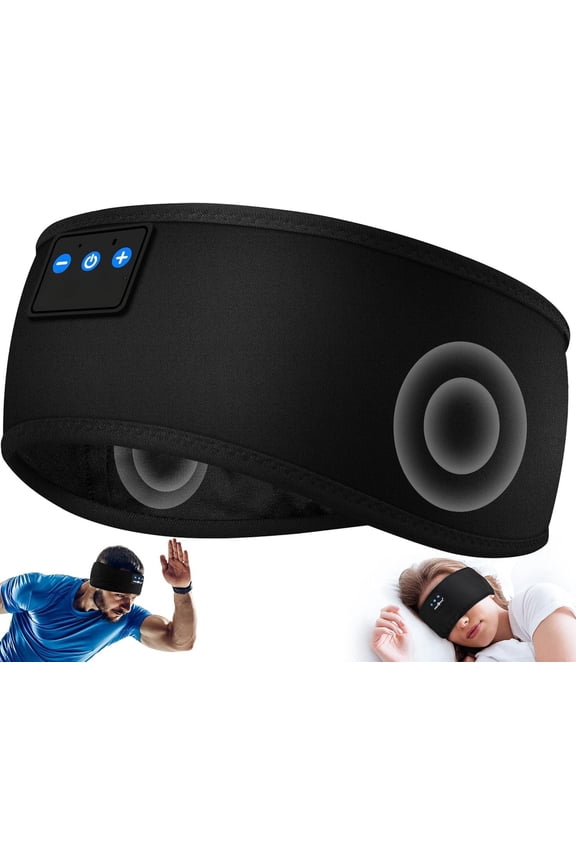 Sleep Headphones 5.4 Headband, Earphones Resistant Earbuds Sleeping Headphone with -Thin Stereo Speaker for Workout Running Cool Gadgets Gifts