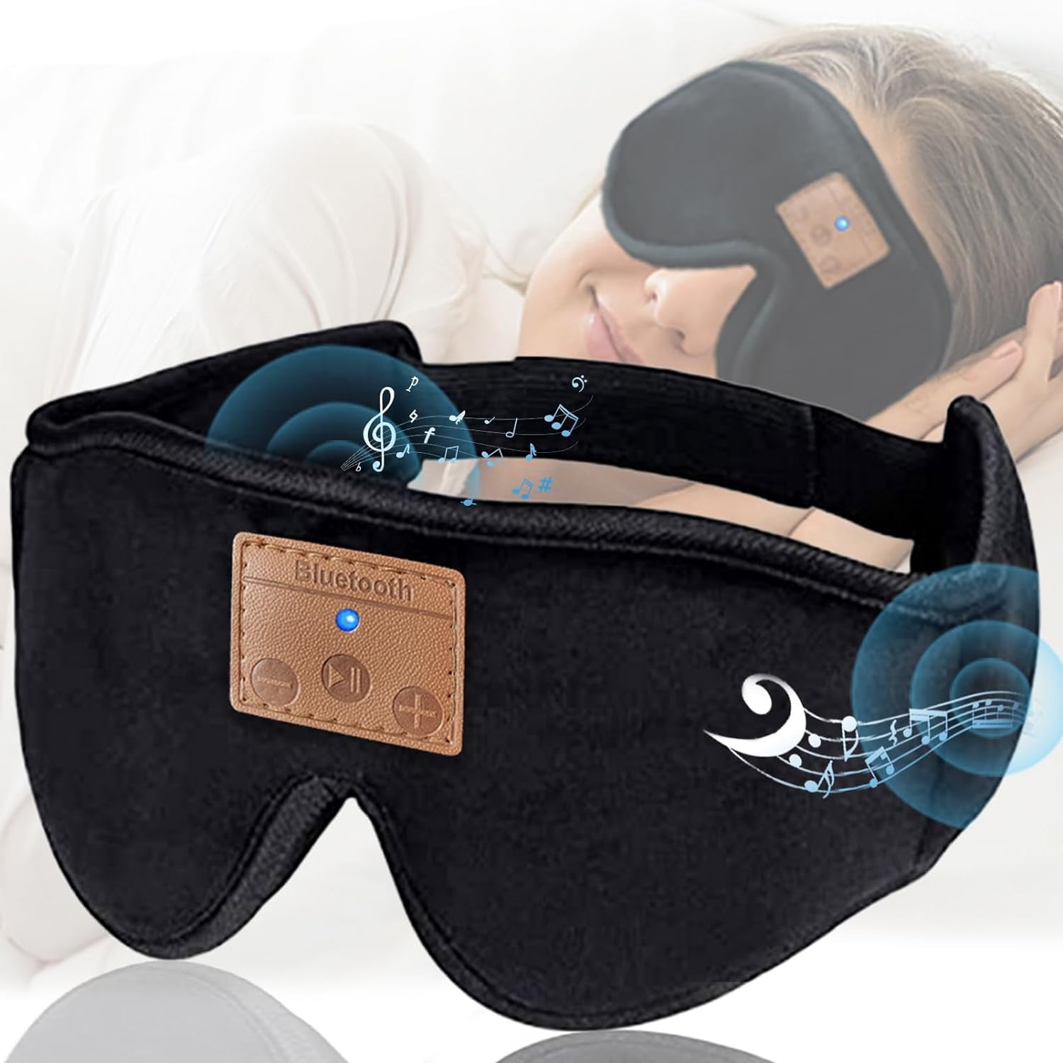Sleep Headphones Bluetooth Eye Mask for Sleeping with HD Audio Speaker