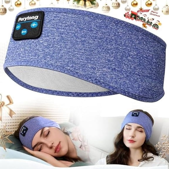 Sleep Headphones | Bluetooth Headband | Wireless Earbuds Earphones Sweat Resistant with Ultra-Thin HD Stereo Speaker, Headphone Band for Side Sleepers Workout Running Cool Gadgets Unique Gifts