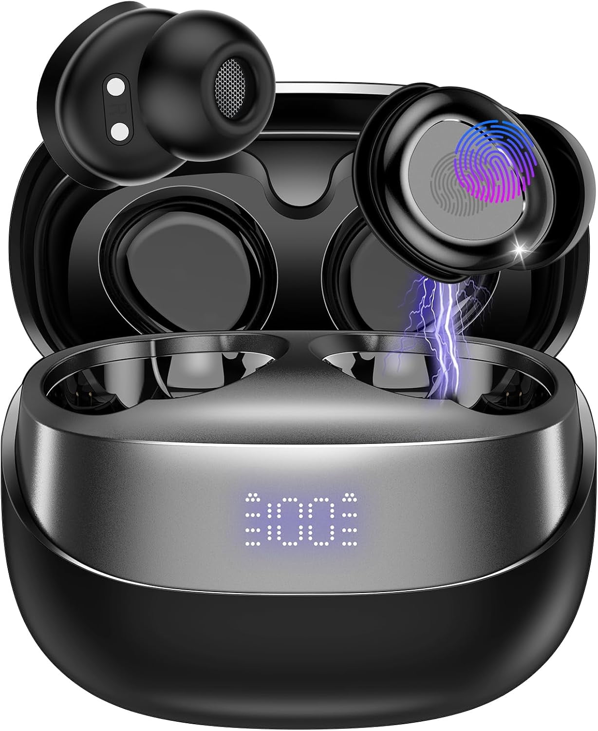 Sleep Earbuds, Noise Cancelling Wireless Ear buds for Side Sleepers, Bluetooth 5.4 in Ear Light-Weight Mini Headphones, 47H Playtime Clear Calls Earphones for Sleeping, Exercising, Working, Hiking