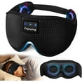 thumbnail image 1 of Sleep Headphones, Sleep Mask Bluetooth Wireless Music Eye Mask, Sleeping Mask for Side Sleepers Sleep Mask with 3D Bluetooth Headphones Ultra-Thin Stereo Speakers Perfect for Sleeping, 1 of 8