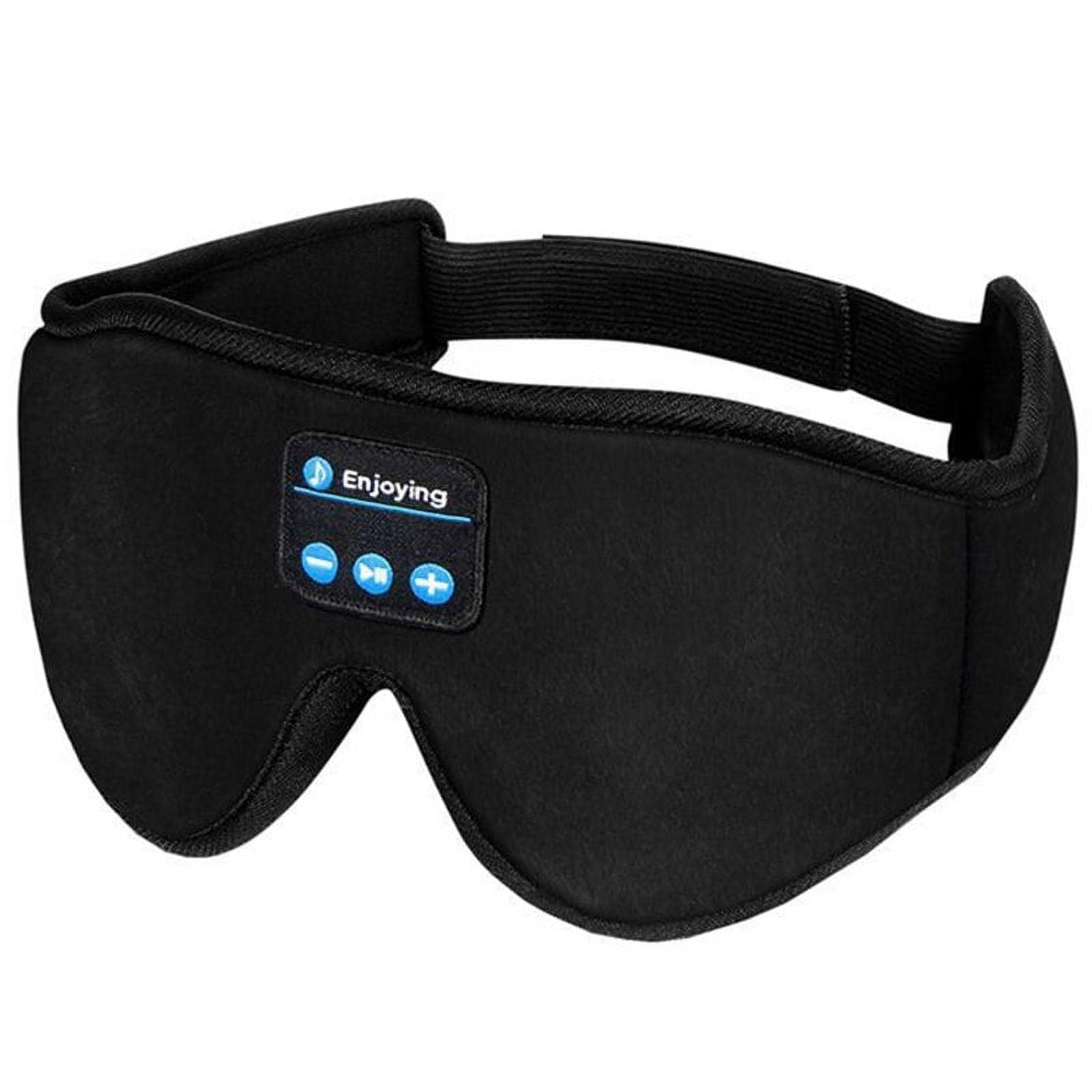 Sleep Headphones, Wireless Bluetooth Headband Sleep Mask Headphones,  Breathable 3D Sports Earphones Black 