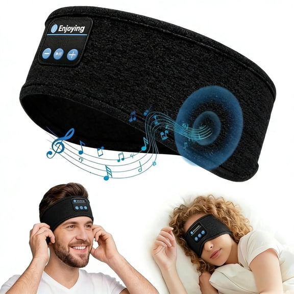 Sleep Headphones Wireless, Bluetooth Sports Headband Headphones with Ultra-Thin HD Stereo Speakers Perfect for Sleeping,Workout,Jogging,Yoga,Insomnia, Air Travel, Meditation (Grey)