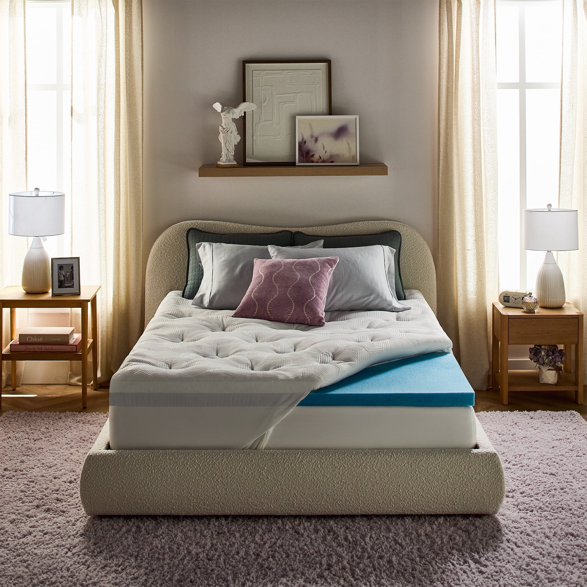 Sleep Innovations 2+2 Dual Layer Topper, Queen
