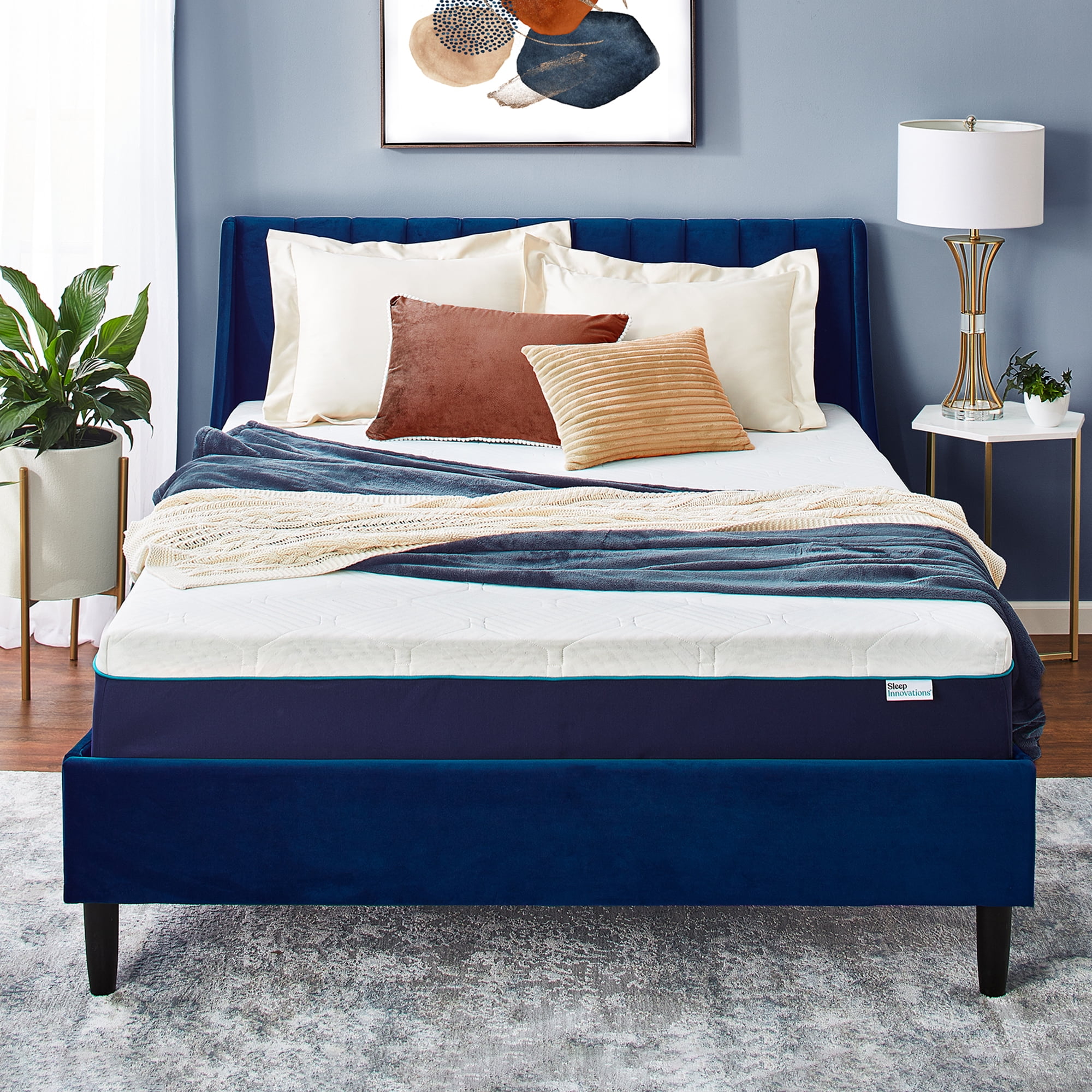 Arlo 12" Blue Memory Foam California King Mattress