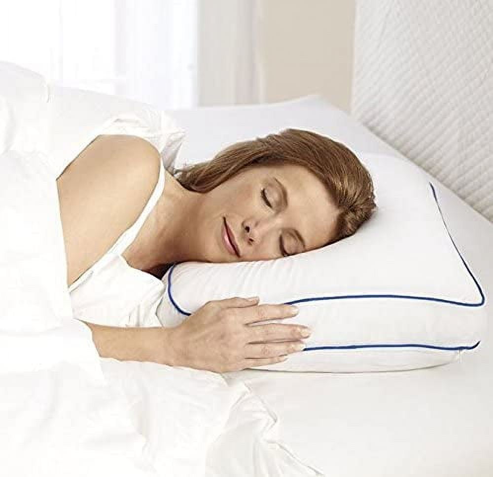 Sleep Innovations Cooling Gel Ventilated Memory Foam Side Sleeper Pillow  with Breathable Cover, 5-Year Warranty