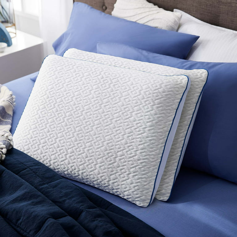 Sleep Innovations Forever Cool Gel Memory Foam Pillow Standard White