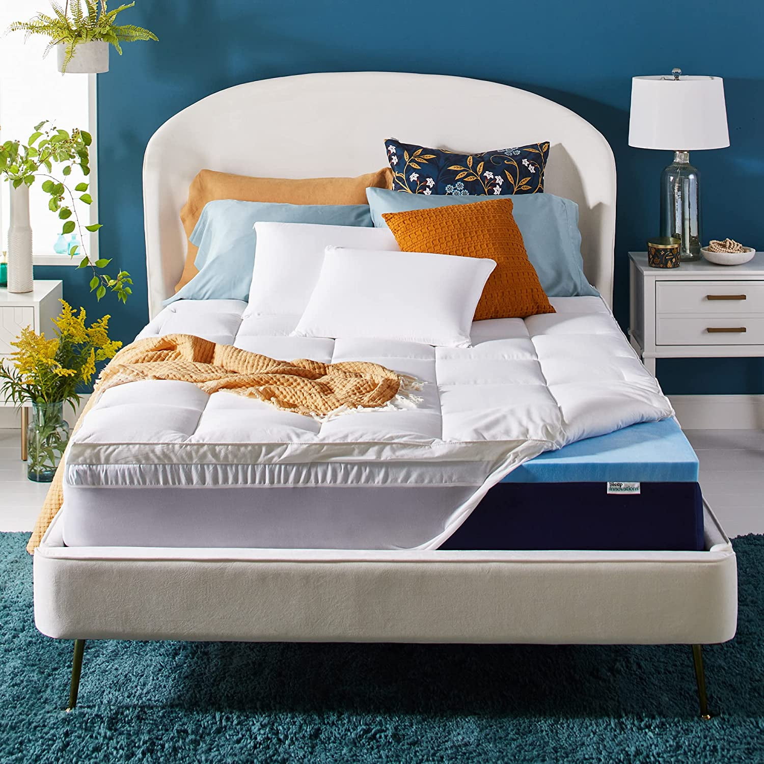 Costco queen deals memory foam topper