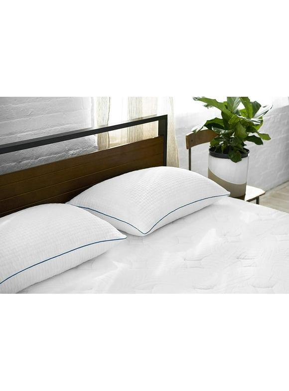 Sleep Innovations Premium Shredded Gel Memory Foam Pillows, Queen Size, Set of 2, 5-year Warranty