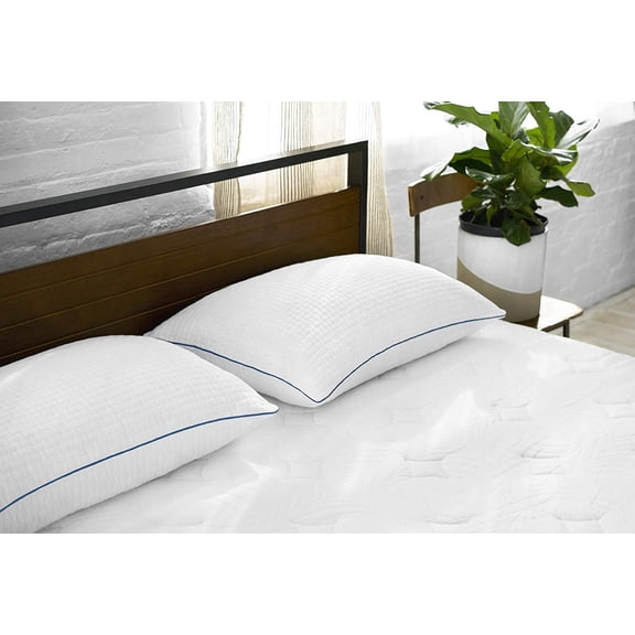 Sleep Innovations Premium Shredded Gel Memory Foam Pillows, Standard Size, Set of 2, 5-year Warranty