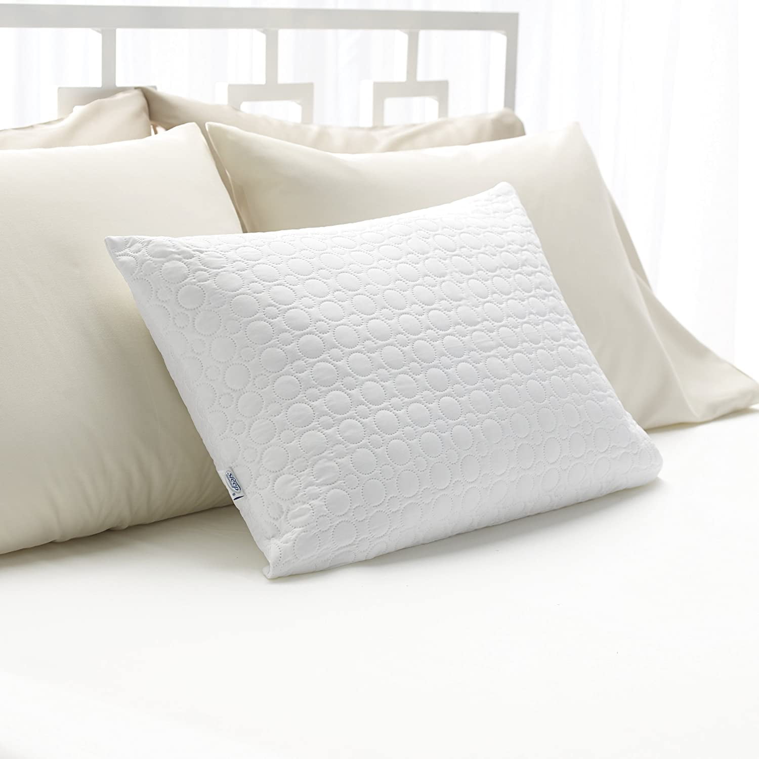 Sleep Innovations Quilted Memory Foam Micro-Cushion Pillow Soft Microfiber Cover Standard