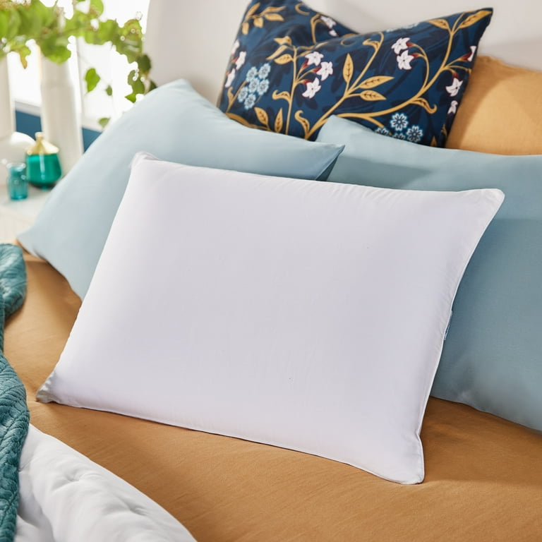Lucid Comfort Collection Standard Medium Memory Foam Bed Pillow in White | LUCCSSHFSD