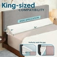 thumbnail image 1 of Sleep Jockey King Size Bed Wedge Pillow Stopper - Bed Gap Filler(0-8") - Memory Foam Headboard Pillow - Triangle Bloster Pillow Wedge to Fill the Gap Between Headboard and Mattress (76"x10"x6"), 1 of 7