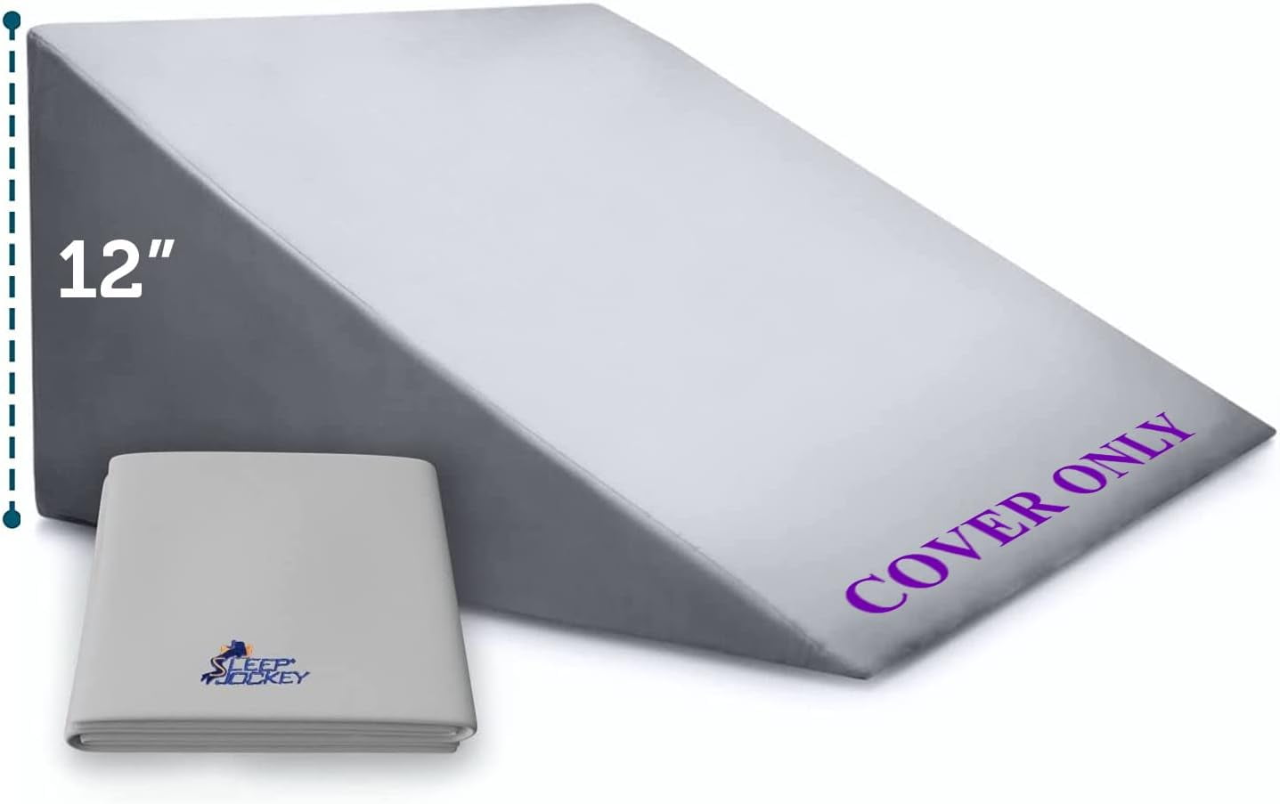 Sleep Jockey Pillow Cover for Bed Wedge Ultrasoft Bamboo Wedge Pillow