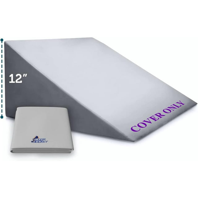 Sleep Jockey Pillow Cover for Bed Wedge Ultrasoft Bamboo Wedge Pillow