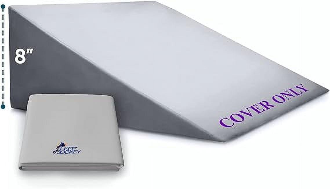 Sleep Jockey Pillow Cover for Bed Wedge Ultrasoft Bamboo Wedge Pillow