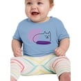 thumbnail image 1 of Sleep Kitten Lineart T-Shirt Infant -Image by Shutterstock,  18 Months, 1 of 4