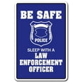 thumbnail image 1 of Sleep With A Law Enforcement Officer [3 Pack] of Vinyl Decal Stickers | Indoor/Outdoor | Funny decoration for Laptop, Car, Garage , Bedroom, Offices | SignMission, 1 of 1