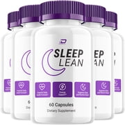 Sleep Lean Capsule   SleepLean Nighttime Support Capsules All Natural Relaxation and Balanced Well-Being, 5 Pack, 300 Capsules