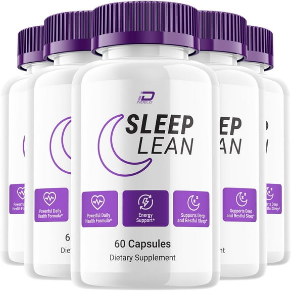 Sleep Lean Capsule – SleepLean Nighttime Support Capsules All Natural Relaxation and Balanced Well-Being, 5 Pack, 300 Capsules